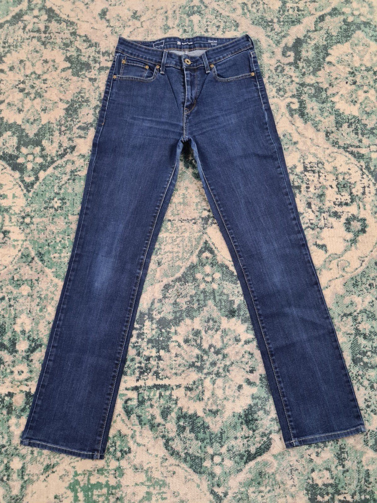 Levi’s classicrise straight W28 L30 Dames Tulsi2830 Low-rise, Blauw, Ophalen of Verzenden, Zo goed als nieuw, W28 - W29 (confectie 36)