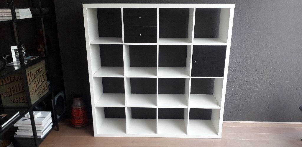 Ikea Kallax kast 4x4 vakken (wit), Ophalen, Gebruikt