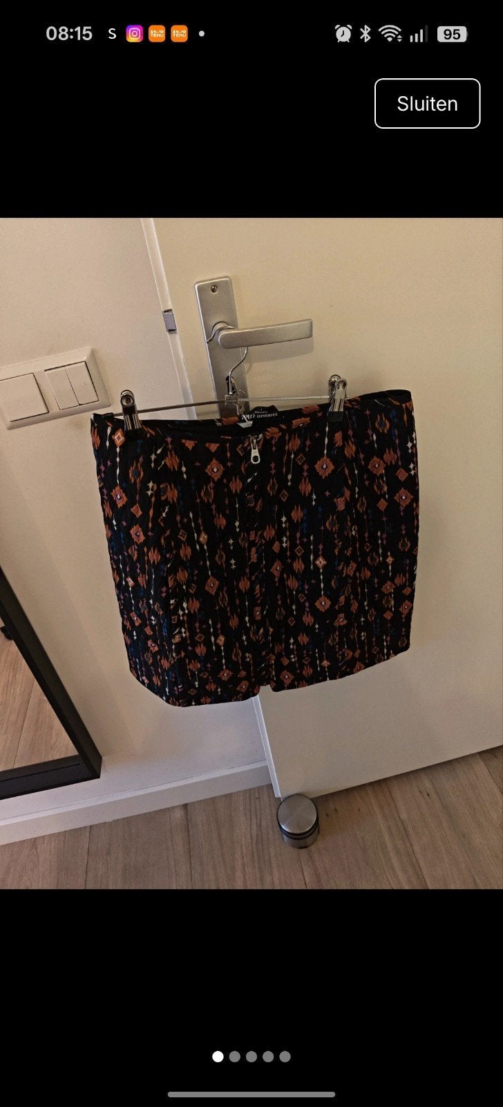 Nieuwe Lofty Manner Laundry rok met print, maat L, Zwart, Maat 42/44 (L), Nieuw, Ophalen of Verzenden