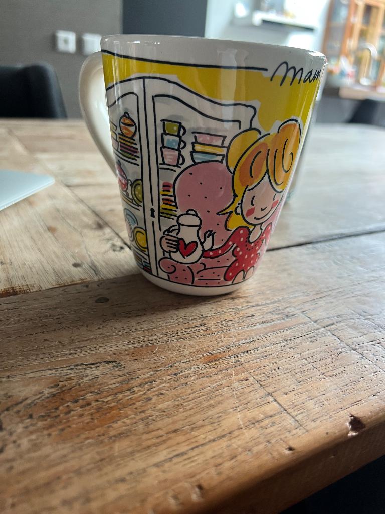 Moederdag mok Amsterdam blond, Ophalen, Zo goed als nieuw, Aardewerk, Kop(pen) en/of Schotel(s)