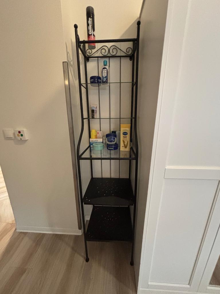 Rönnskär badkamer stellingkast Ikea zwart, Huis en Inrichting, Ophalen, Minder dan 50 cm, Gebruikt, Overige typen