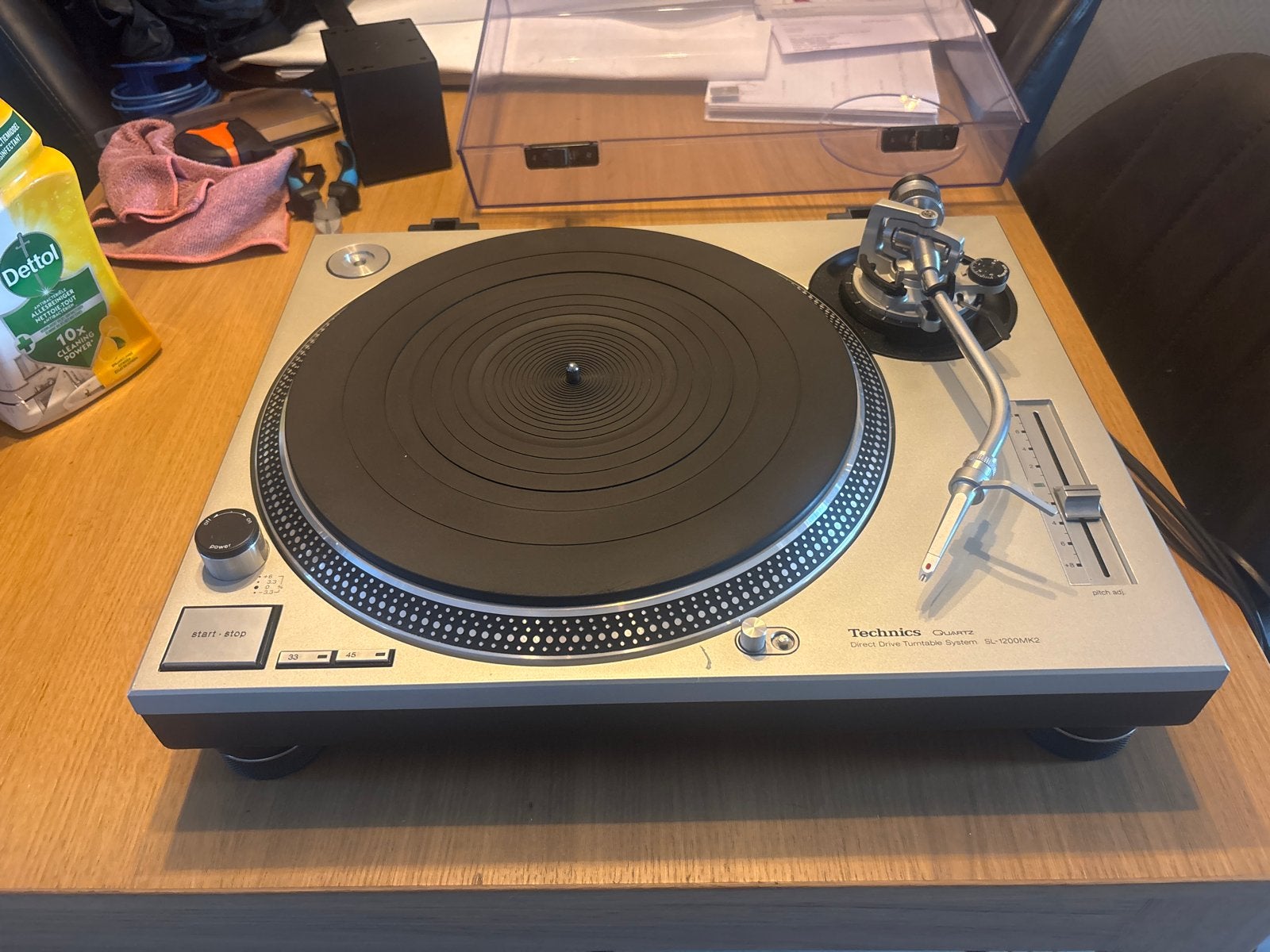 Technics SL1200 MK2 Platenspeler - Near Mint Conditie, Pitch-regelaar, Ophalen of Verzenden, Zo goed als nieuw, Platenspeler