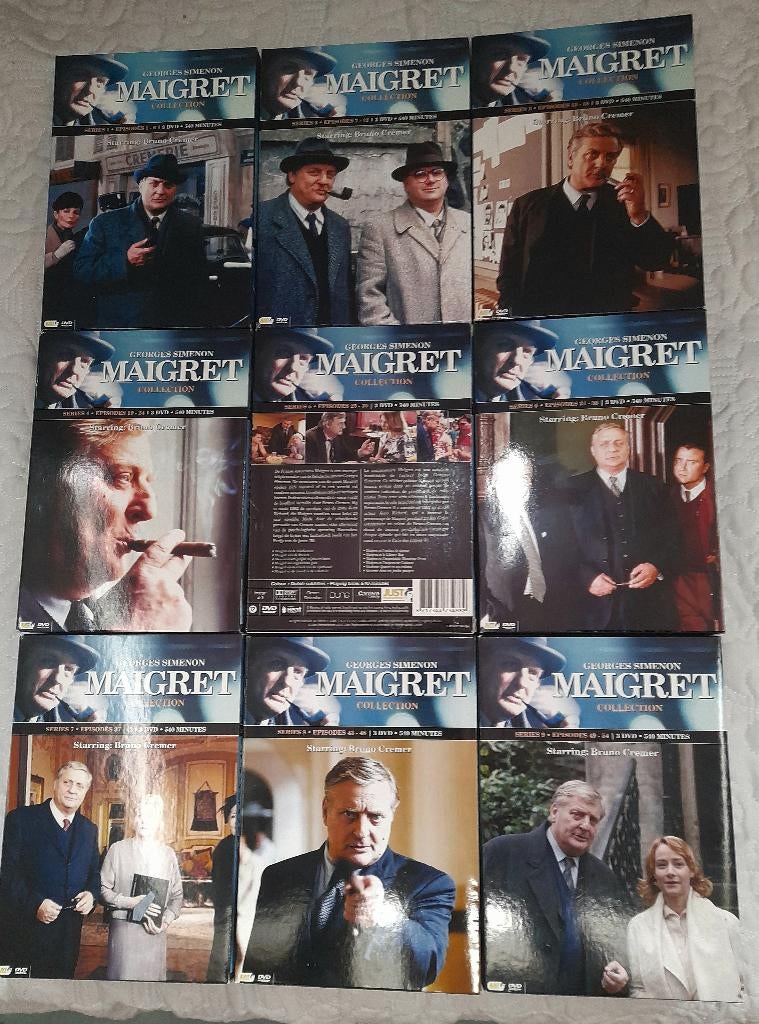 MAIGRET complete serie van 9 seizoenen, Ophalen of Verzenden, Zo goed als nieuw, Vanaf 12 jaar, Boxset