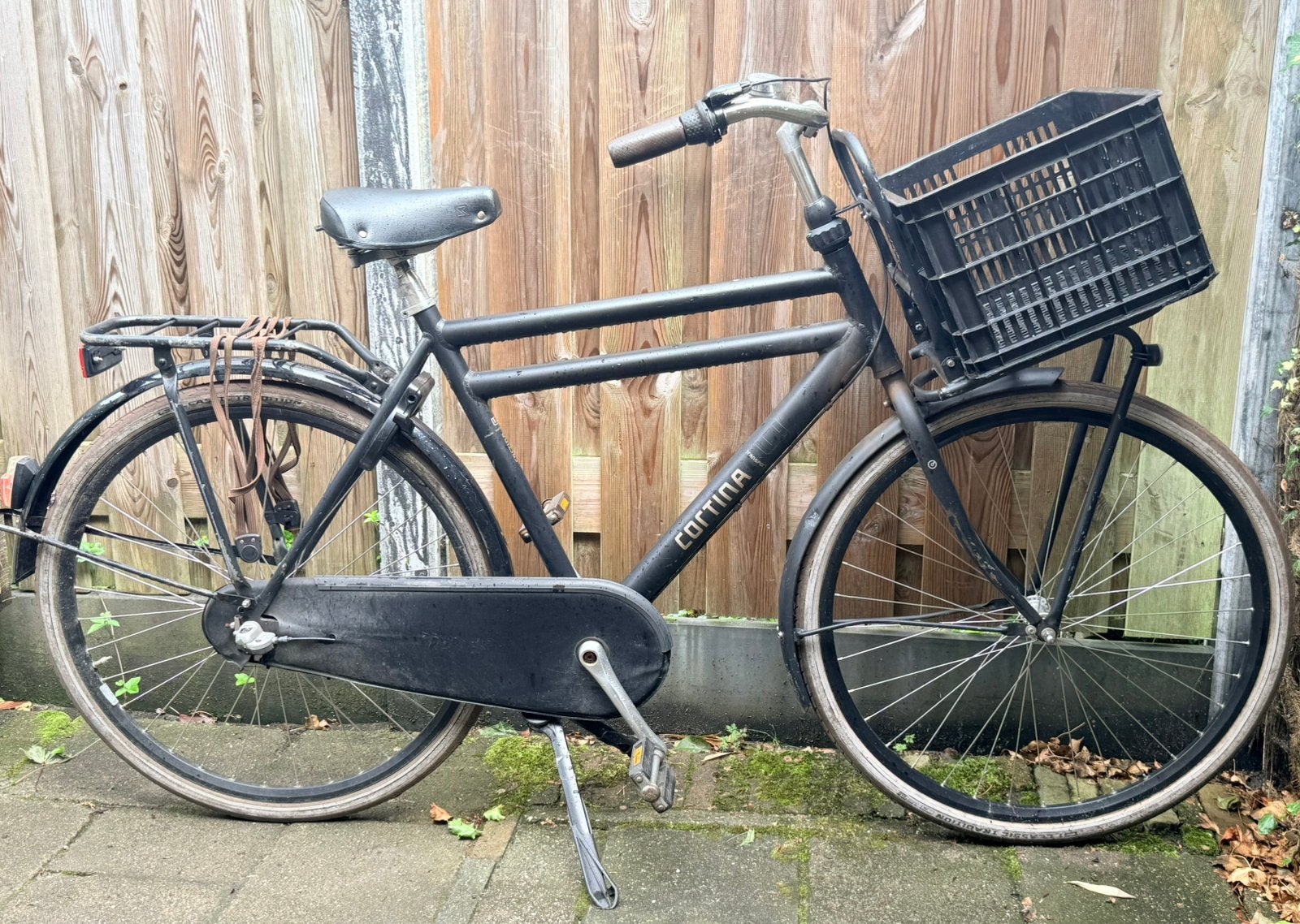 Jongensfiets Cortina Transport frame 56, Fietsen en Brommers, Fietsen | Jongens, 26 inch of meer, Terugtraprem, Gebruikt, Versnellingen