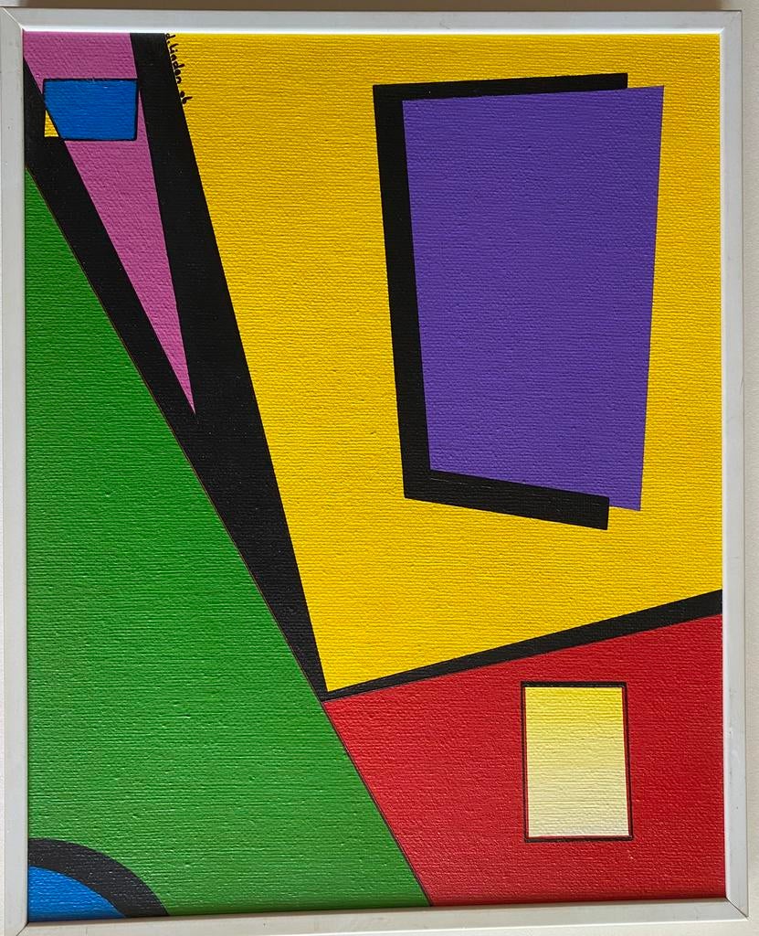 Abstract H van der Linden, Antiek en Kunst, Ophalen of Verzenden