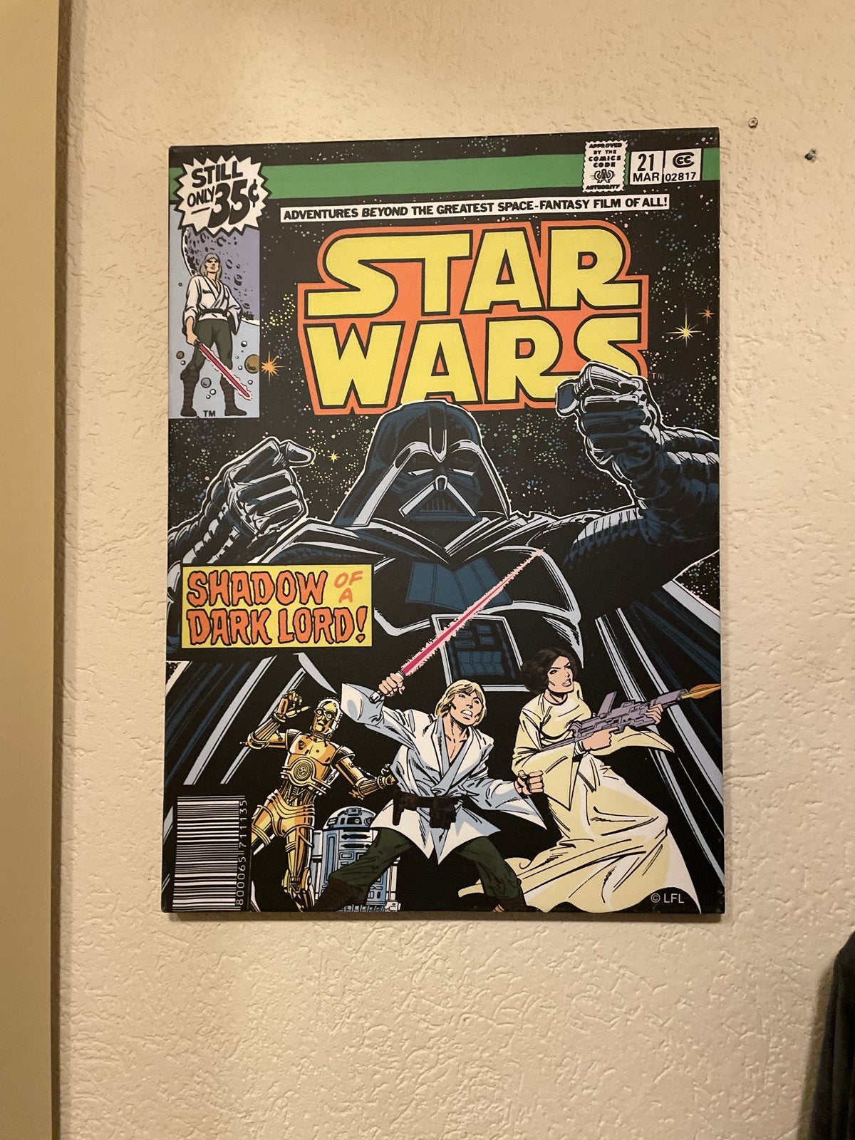 Star Wars Schilderij - Shadow of a Dark Lord, Ophalen, Doek, Print, Overige onderwerpen