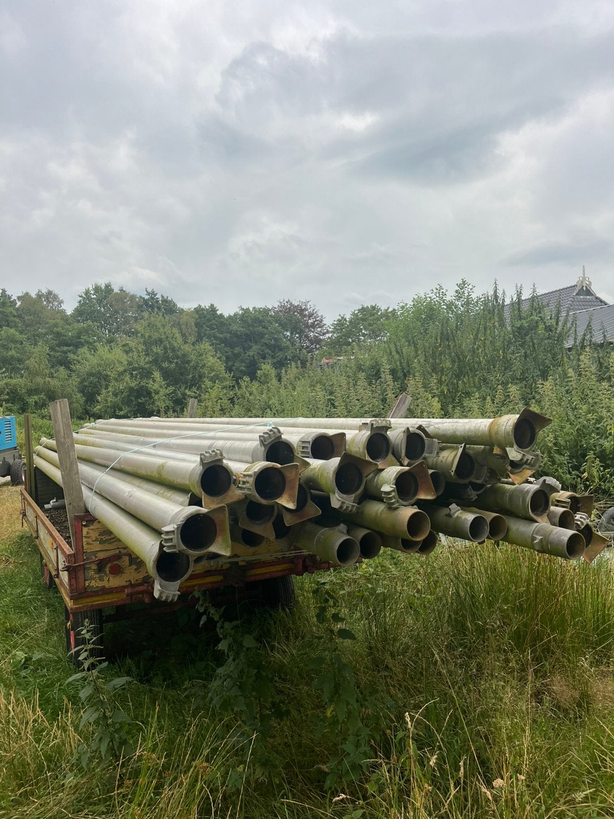 Beregenings buizen humet aluminium, Gebruikt, 6 meter of meer, Aluminium, Ophalen of Verzenden