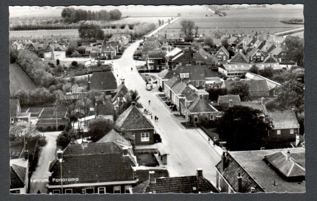 Oude ansicht - Eenrum Panorama - Gr., Verzamelen, Ophalen of Verzenden, 1940 tot 1960, Ongelopen, Groningen