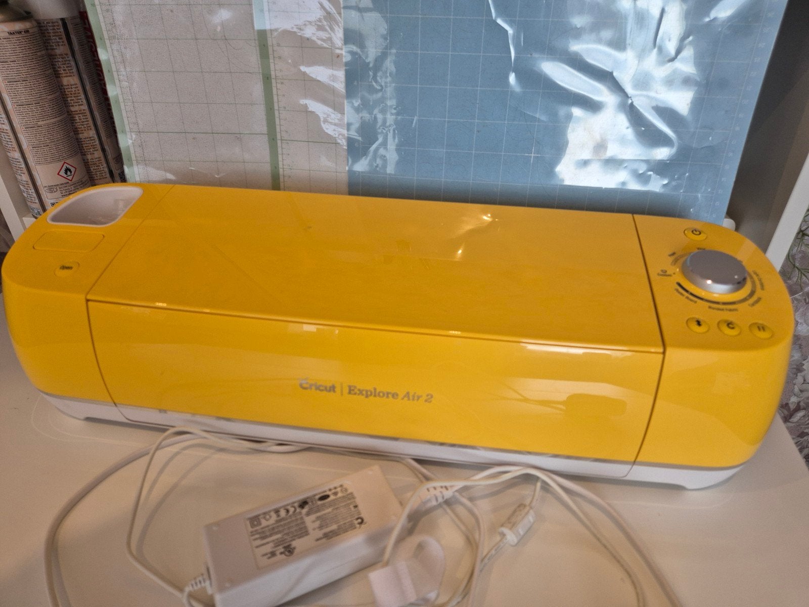 Cricut Explore Air 2 snijmachine - Geel, Gebruikt, Geel, Elektrisch, Ophalen of Verzenden