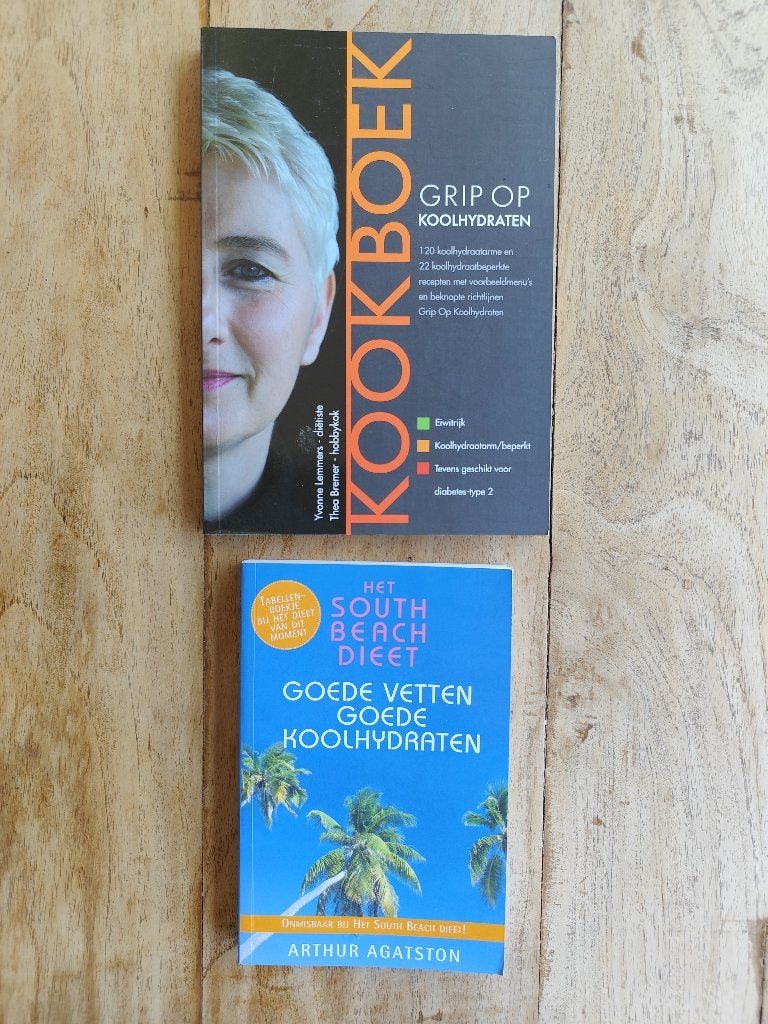 Kookboeken: Grip op Koolhydraten & South Beach Dieet tabel, Boeken, Gelezen, Dieet en Voeding, Ophalen of Verzenden, Yvonne Lemmers, Thea Bremer, Arthur Agatston