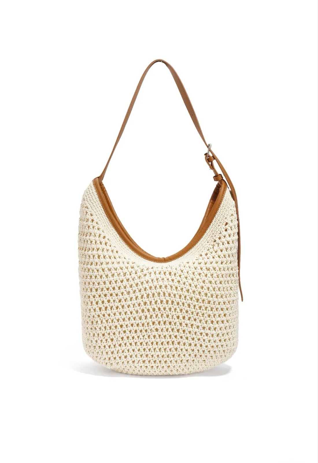 Strandtas/Shopper - 42x48 cm - natural, Ophalen of Verzenden, Nieuw, Beige, Shopper