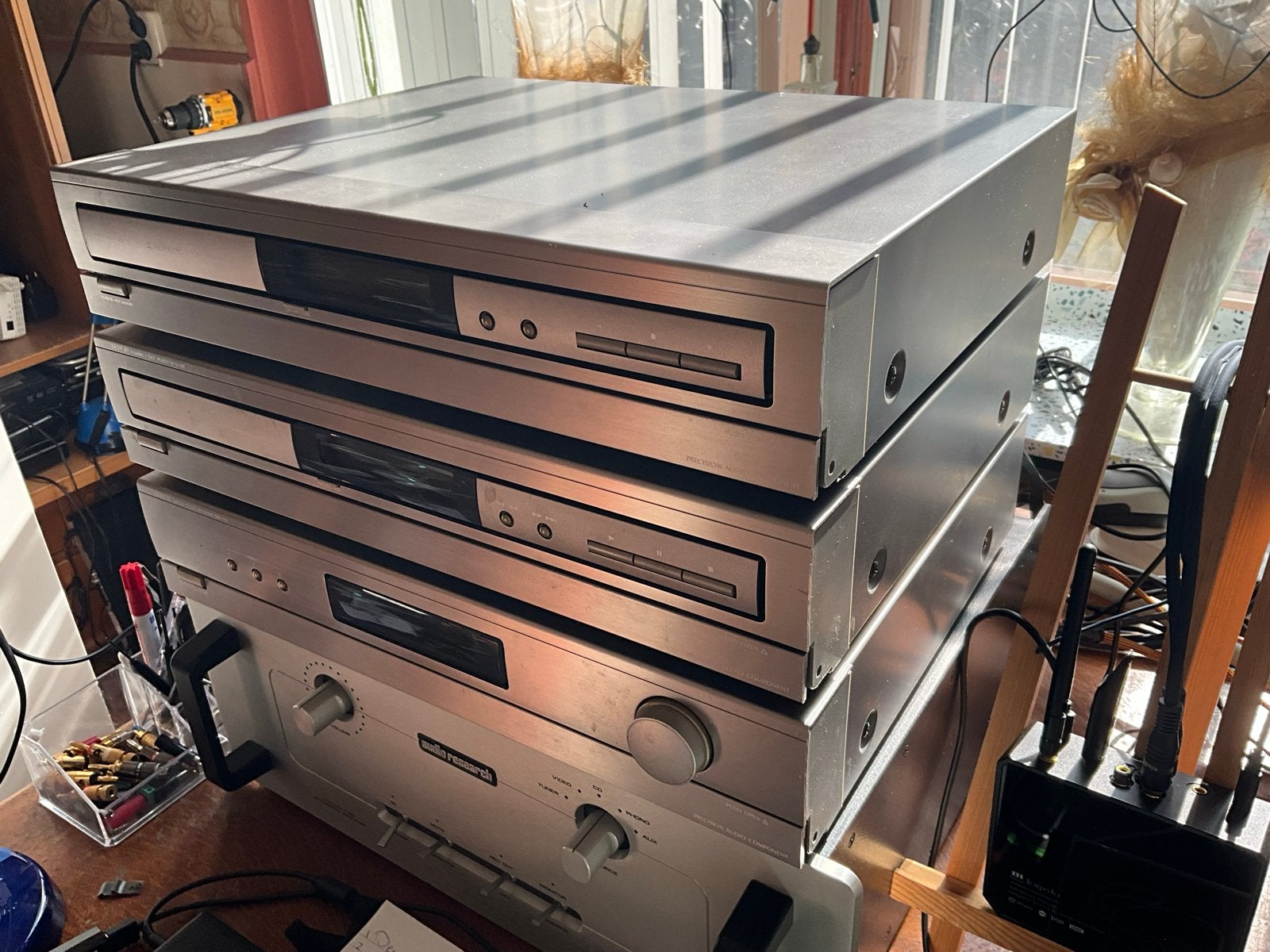 Denon DRA-210 Hifi Set met CD-speler en Cassettedeck, Cassettedeck, Denon, Zo goed als nieuw, Losse componenten