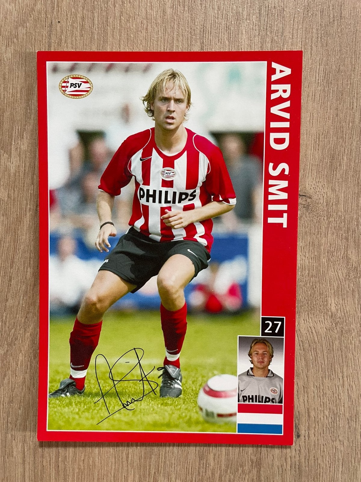 Fotokaart Arvid Smit (PSV) ., Ophalen of Verzenden, Nieuw, PSV, Spelerskaart