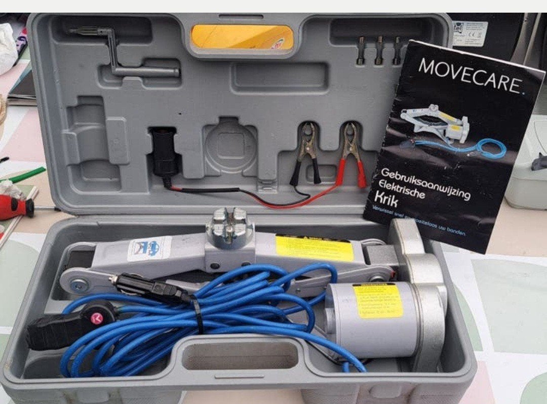 Elektrische krik set - MOVECARE tot 2000 kilo, Ophalen, Zo goed als nieuw, Elektrisch, Schaarkrik