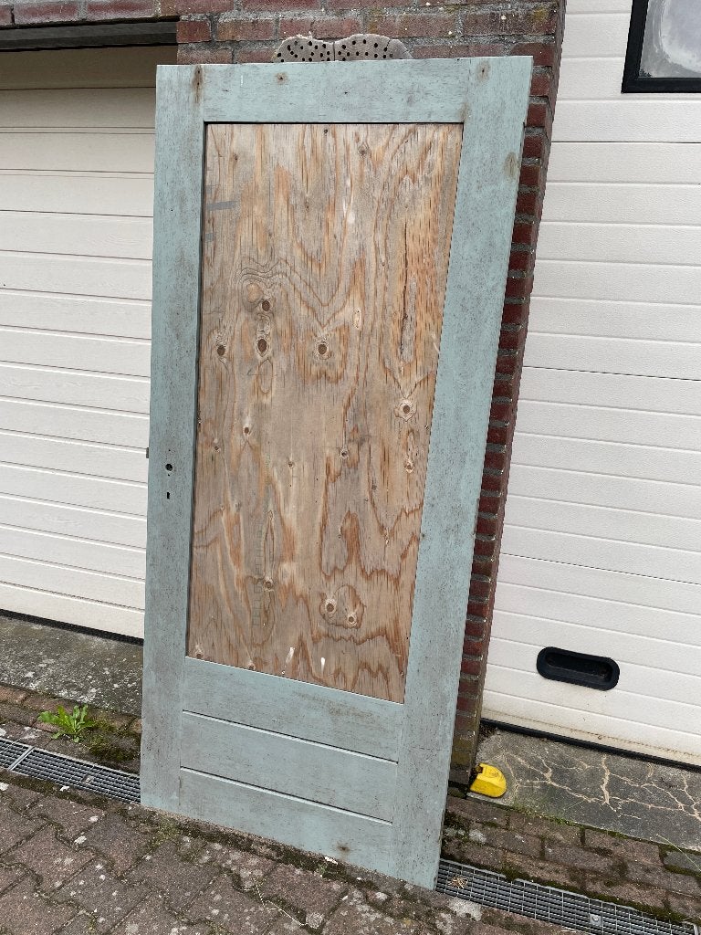 Hardhouten deur, Doe-het-zelf en Verbouw, Deuren en Horren, Ophalen, Gebruikt, 80 tot 100 cm, Buitendeur