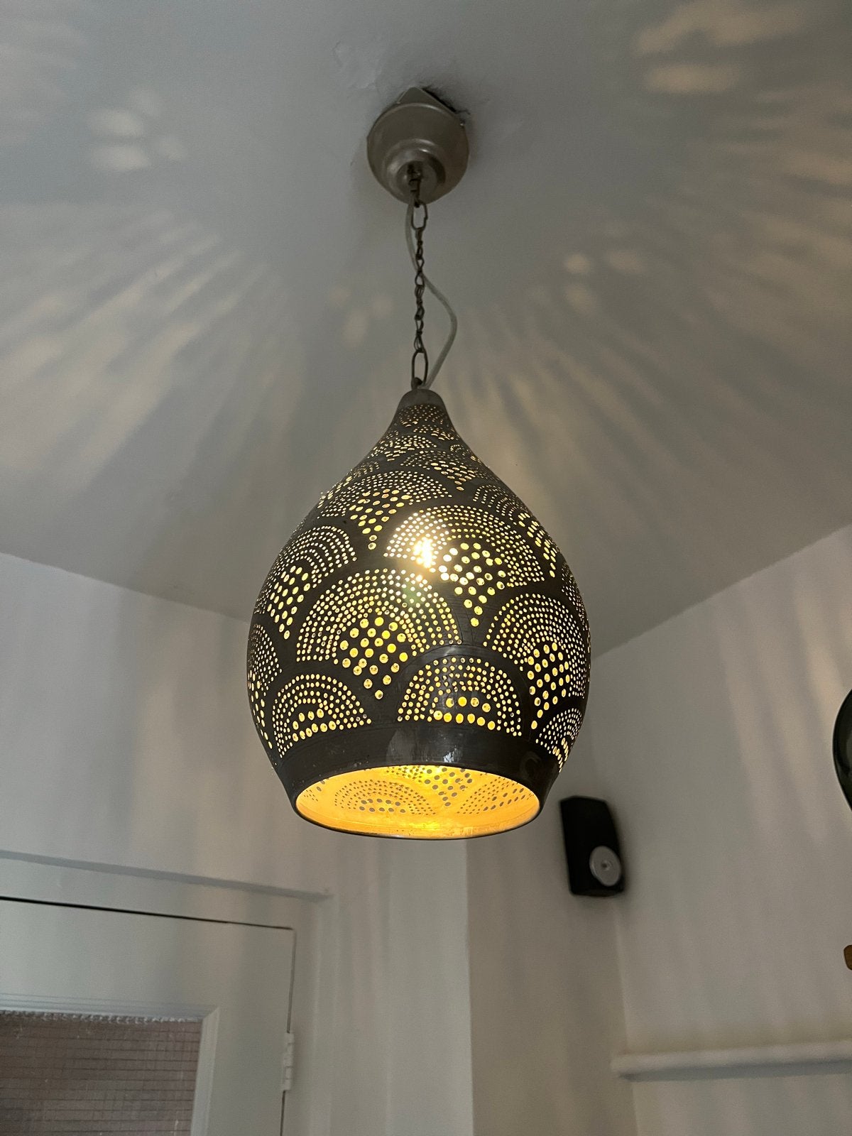 Mediterrane hanglamp, Gebruikt, Metaal, Mediteraans, E27 (groot)