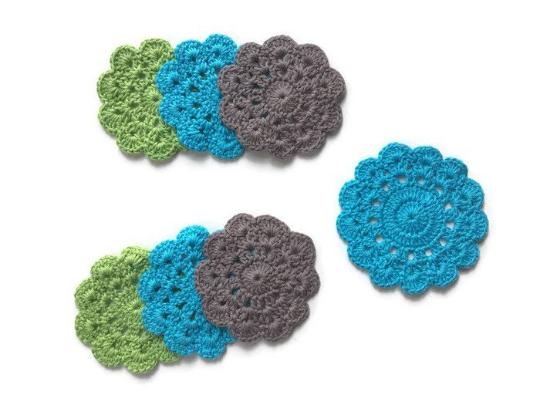 Gehaakte onderzetters, Huis en Inrichting, Woonaccessoires | Onderzetters, Ophalen of Verzenden, Nieuw, Glas of Kopje