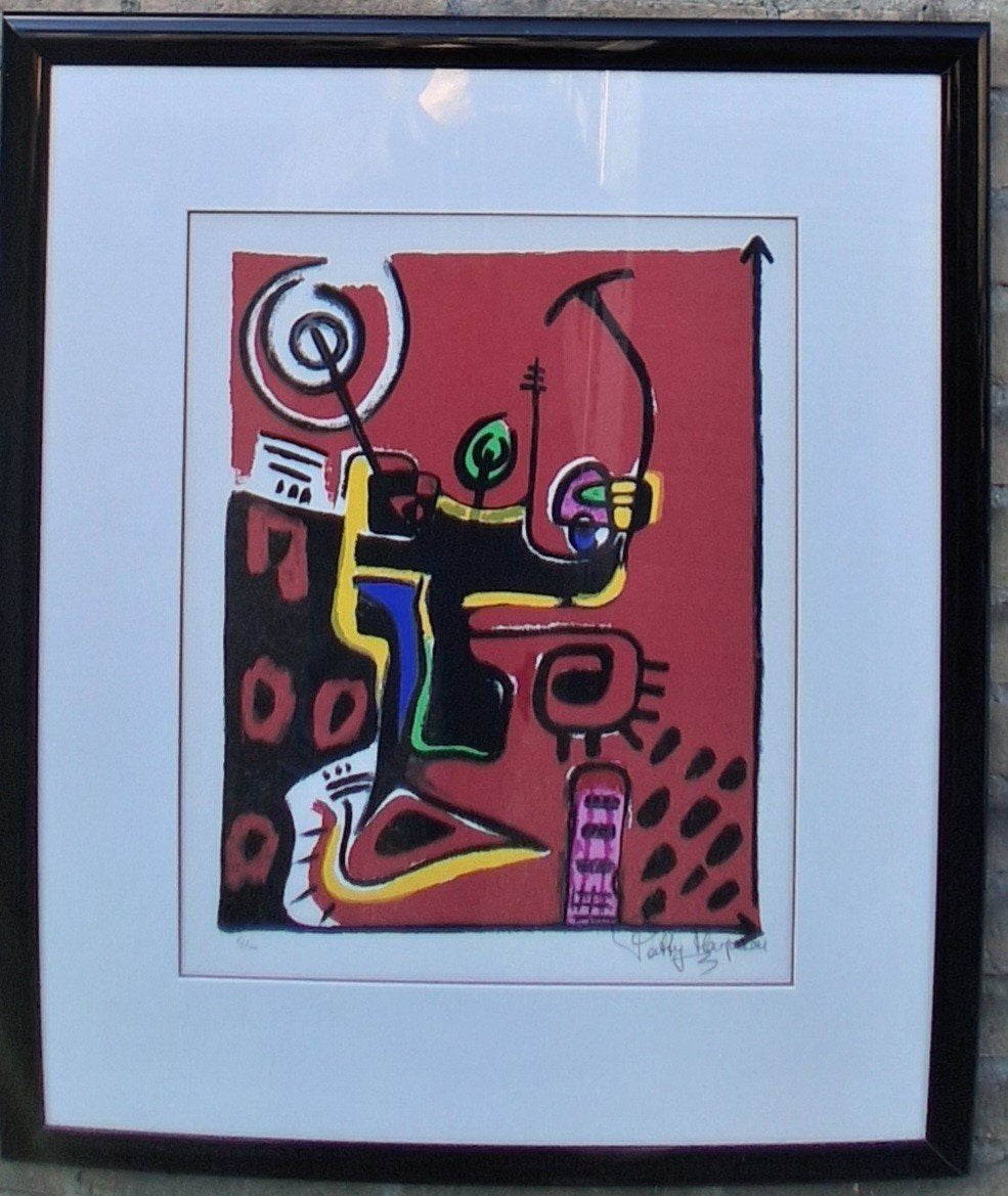 Patty Harpenau (1959).Zeefdruk. Sign. Genum. 65/78 cm., Antiek en Kunst, Ophalen