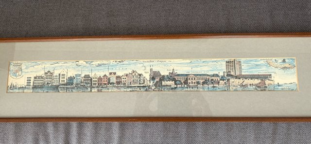Te koop een mooie tekening: Willemstad van Alphons Volders, Ophalen, Tekening