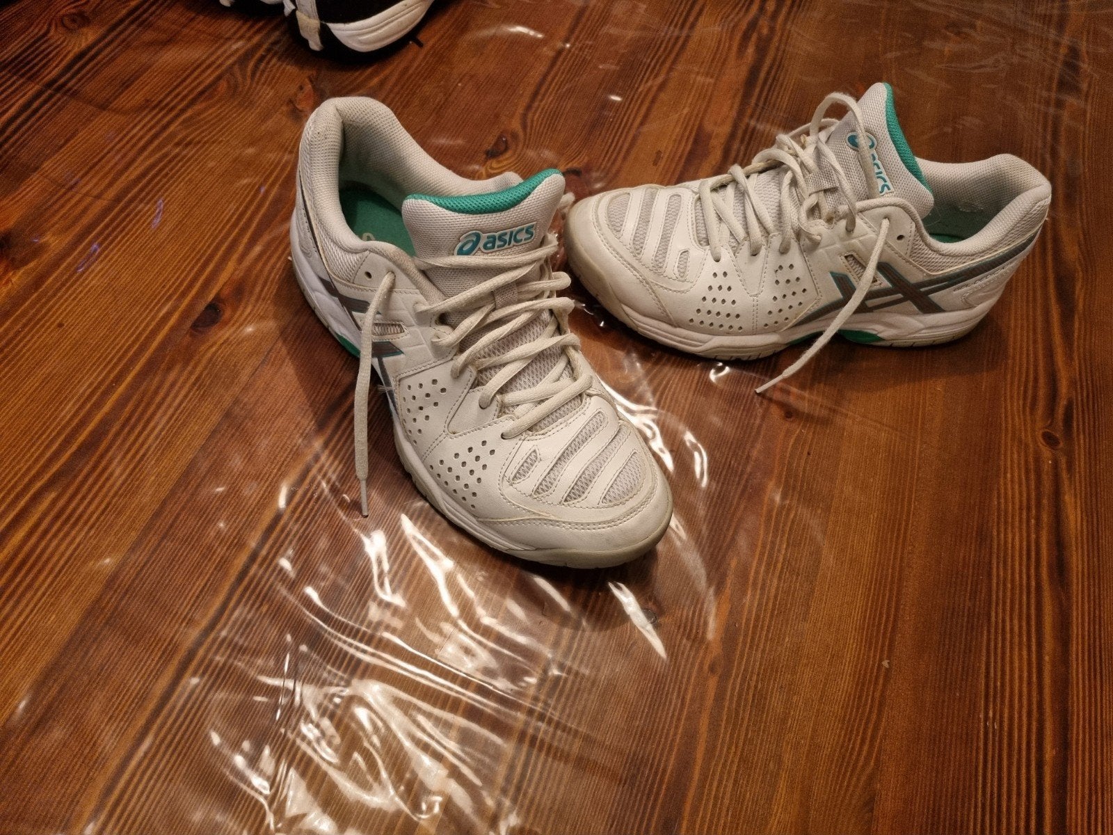 Nieuwstaat witte asics gel dedicate maat 40.5, Wit, Ophalen of Verzenden, Asics, Sneakers of Gympen