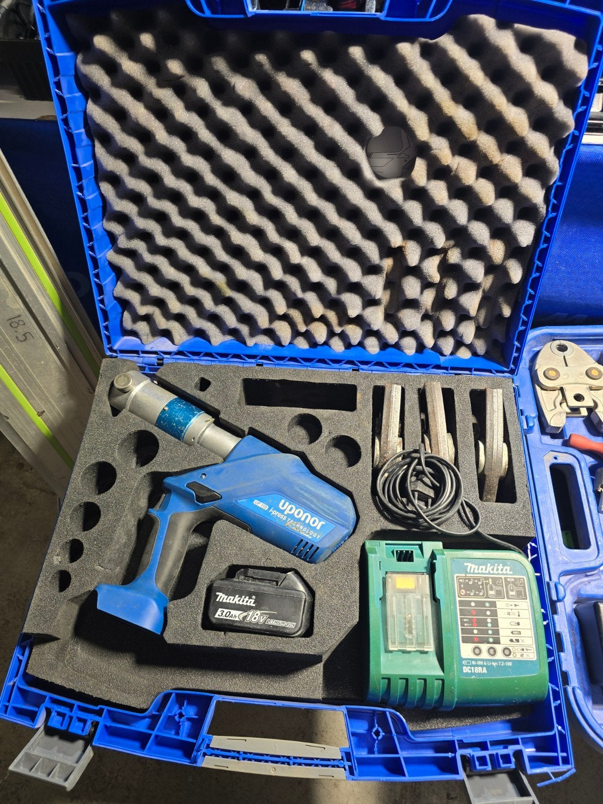 uponor accu perstang persmachine UP110 set 16-20-25, Uponor gereedschap, Ophalen of Verzenden, Uponor, N.v.t
