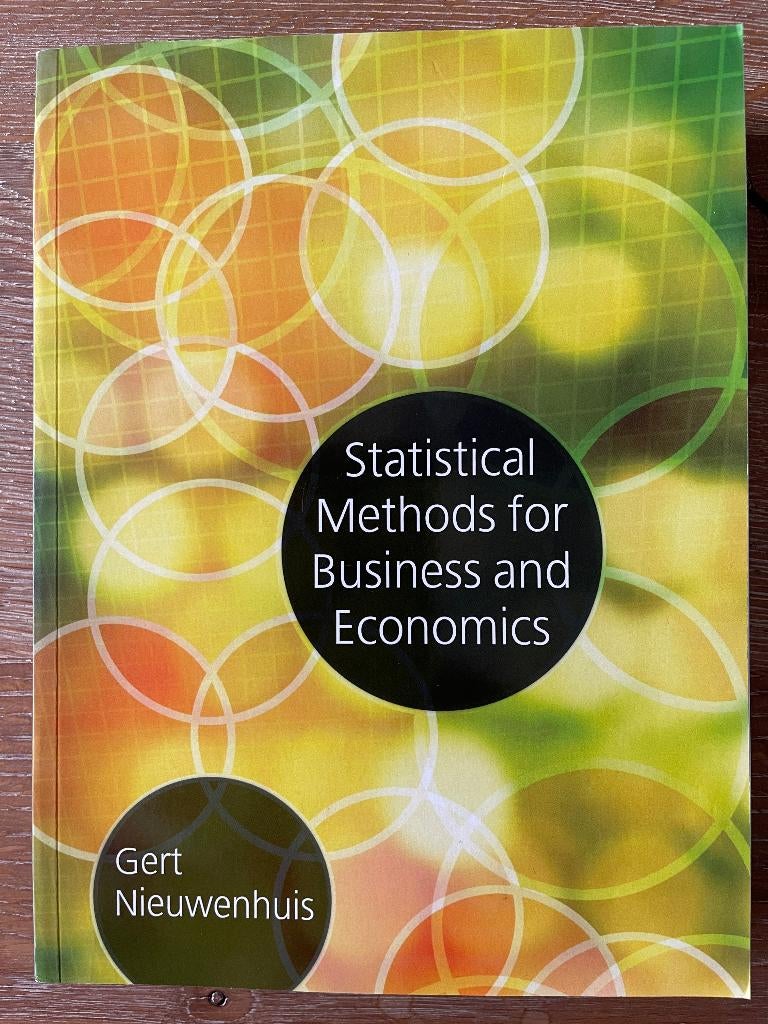 Statistical Methods for Business and Economics, Boeken, Gert Nieuwenhuis, Ophalen of Verzenden, Beta, WO