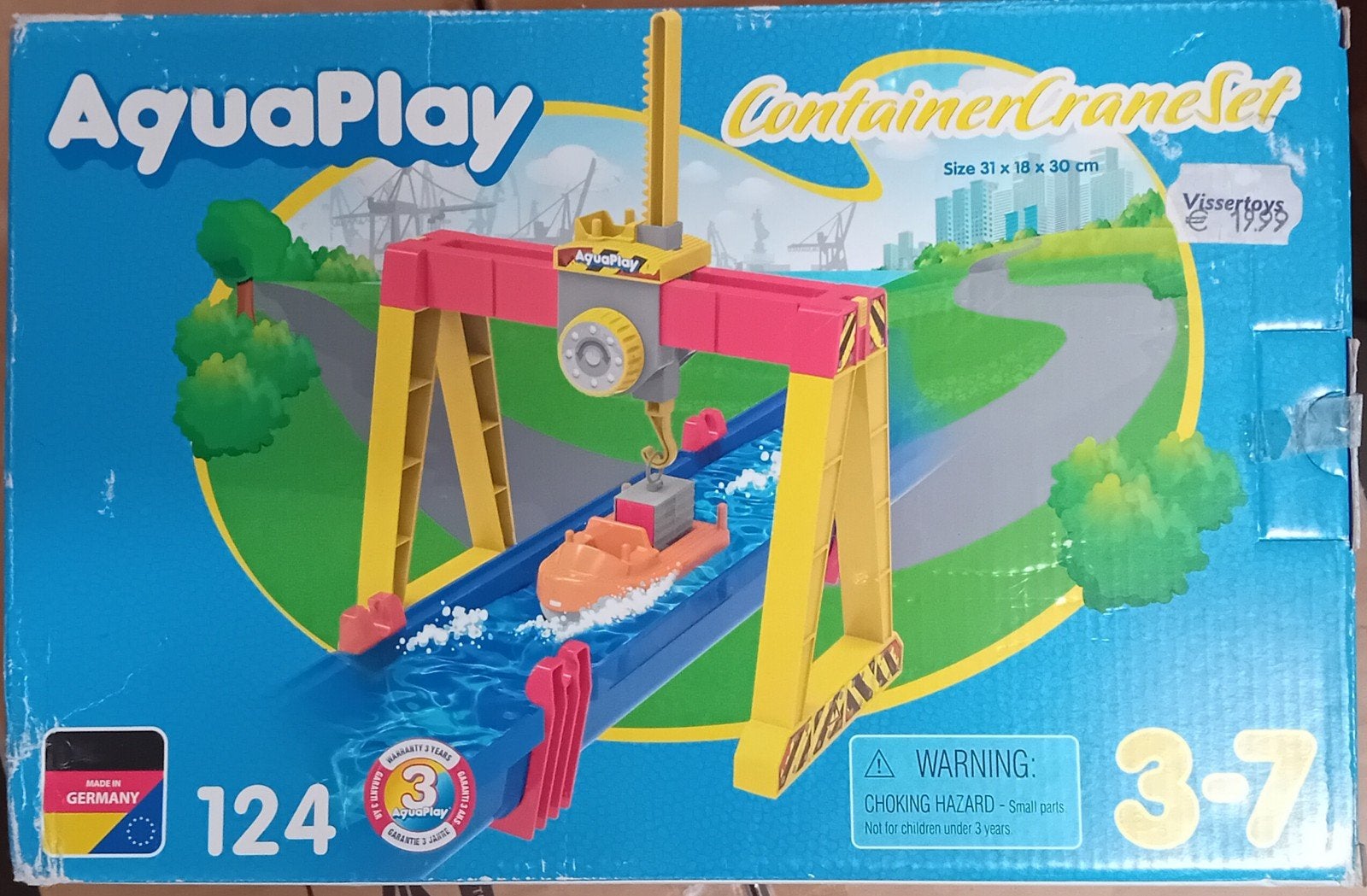 AquaPlay Container Kraanset - Nieuw in doos, Info@simbatoys.de, Simba Toys GmbH & Co. KG, Werkstr. 1, 90765 Fürth, Germany, Jongen of Meisje