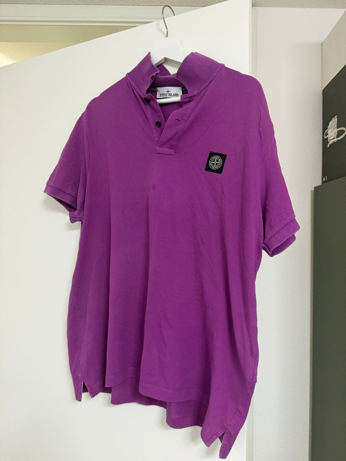 Stone Island Polo Shirt Maat XL - Paars, Kleding | Heren, Ophalen of Verzenden, Zo goed als nieuw, Maat 56/58 (XL), Paars