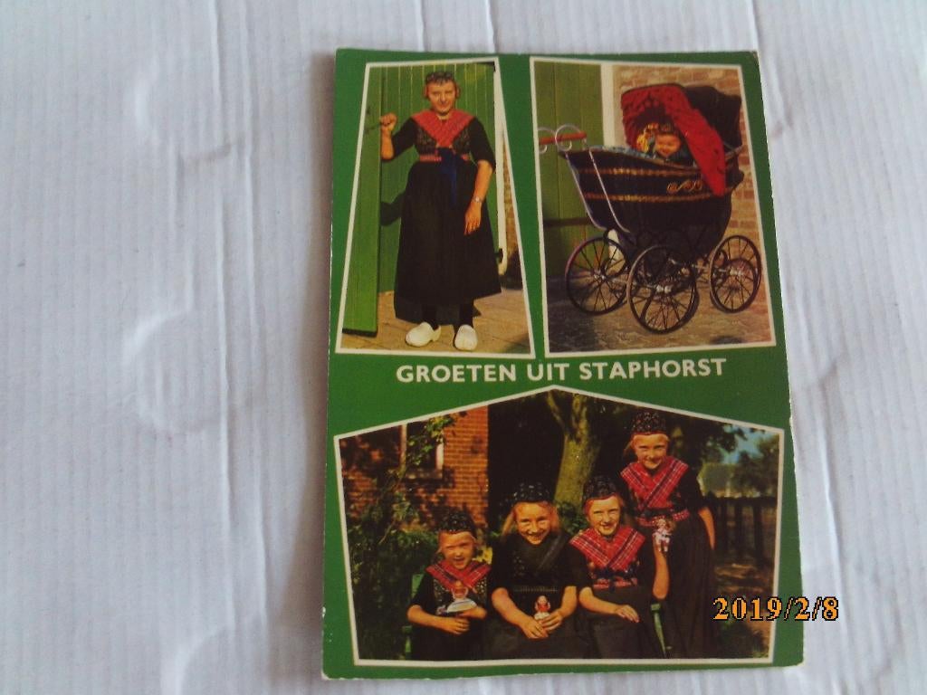 ansichtkaart groeten uit staphorst, Ophalen of Verzenden, 1980 tot heden, Ongelopen, Overijssel