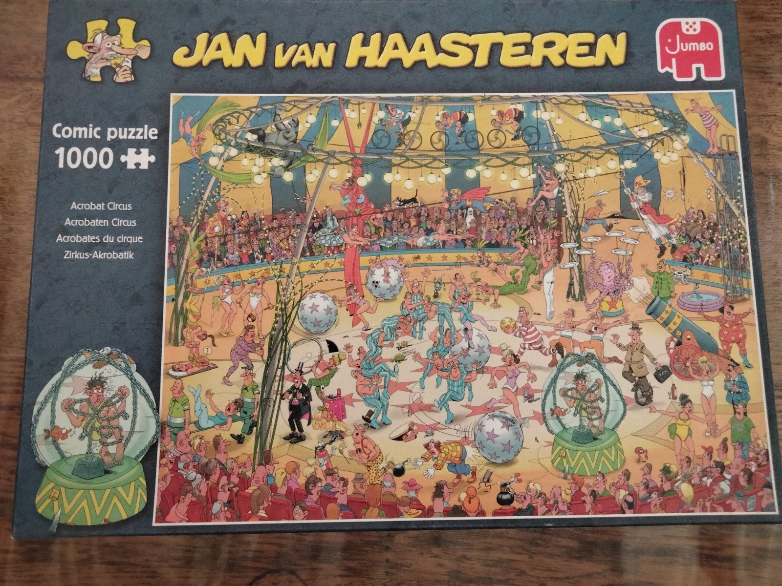 Jan van Haasteren Acrobat Circus 1000 stukjes, Ophalen of Verzenden, 500 t/m 1500 stukjes, Gebruikt, Legpuzzel