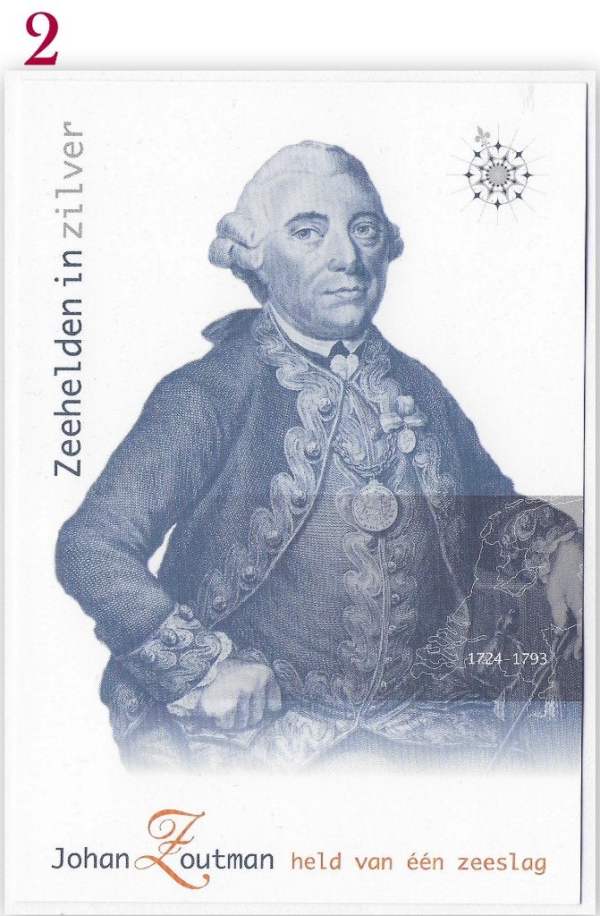 Ansichtkaart Zeeheld Johan Zoutman ( B3865), Ophalen of Verzenden, 1980 tot heden, Ongelopen