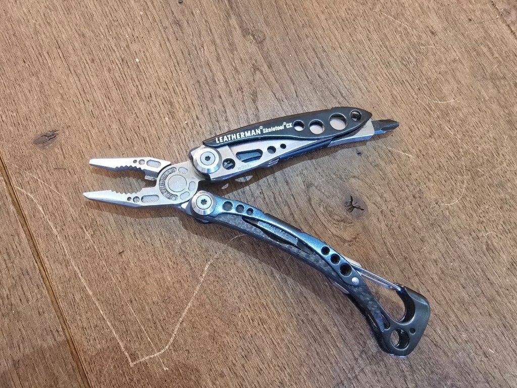 Leatherman Skeletool CX zwart, Caravans en Kamperen, Kampeergereedschap, Ophalen of Verzenden, Zo goed als nieuw