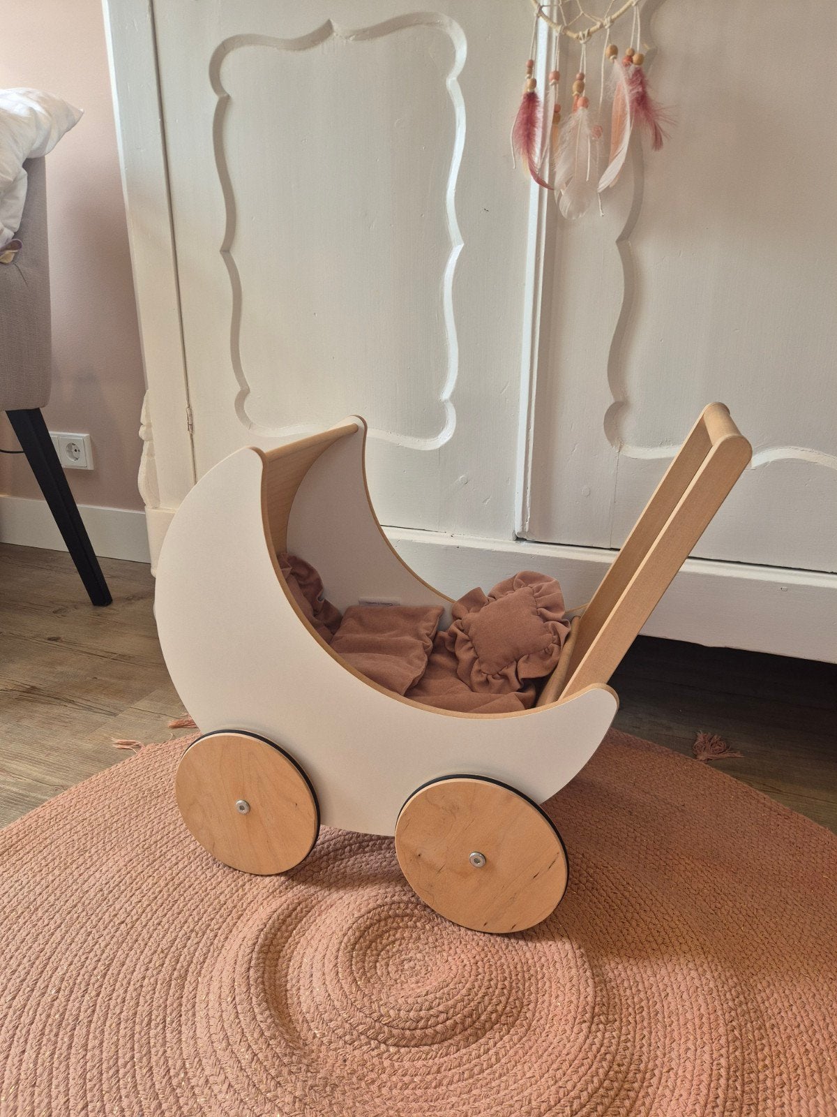 Ooh Noo poppenwagen met Cotton & Sweets deken set, Ophalen, Zo goed als nieuw, Babypop