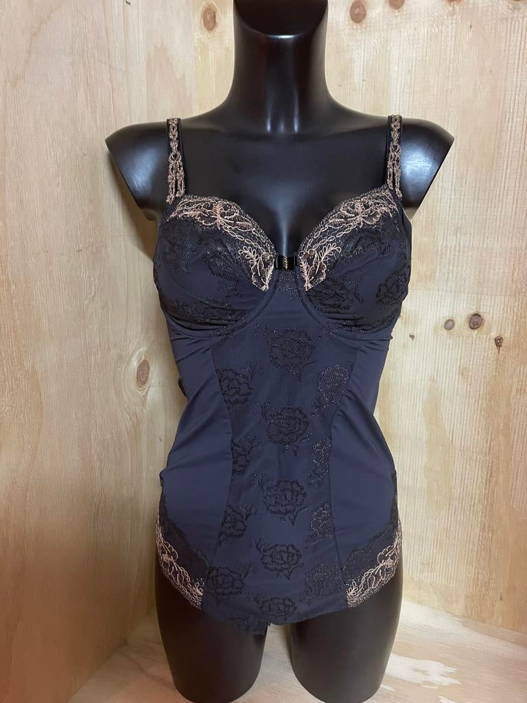 Prima donna body maat 80c model delight, Verzenden, Bruin, Body of Korset