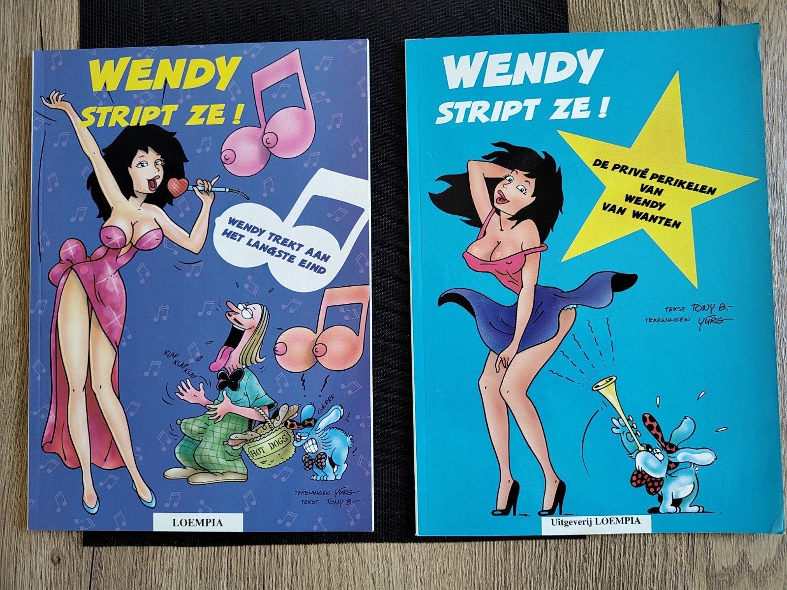 Wendy Stript Ze! - 2 stripboeken van Loempia, Meerdere stripboeken, Ophalen of Verzenden, Gelezen, Tony B. / Yurg