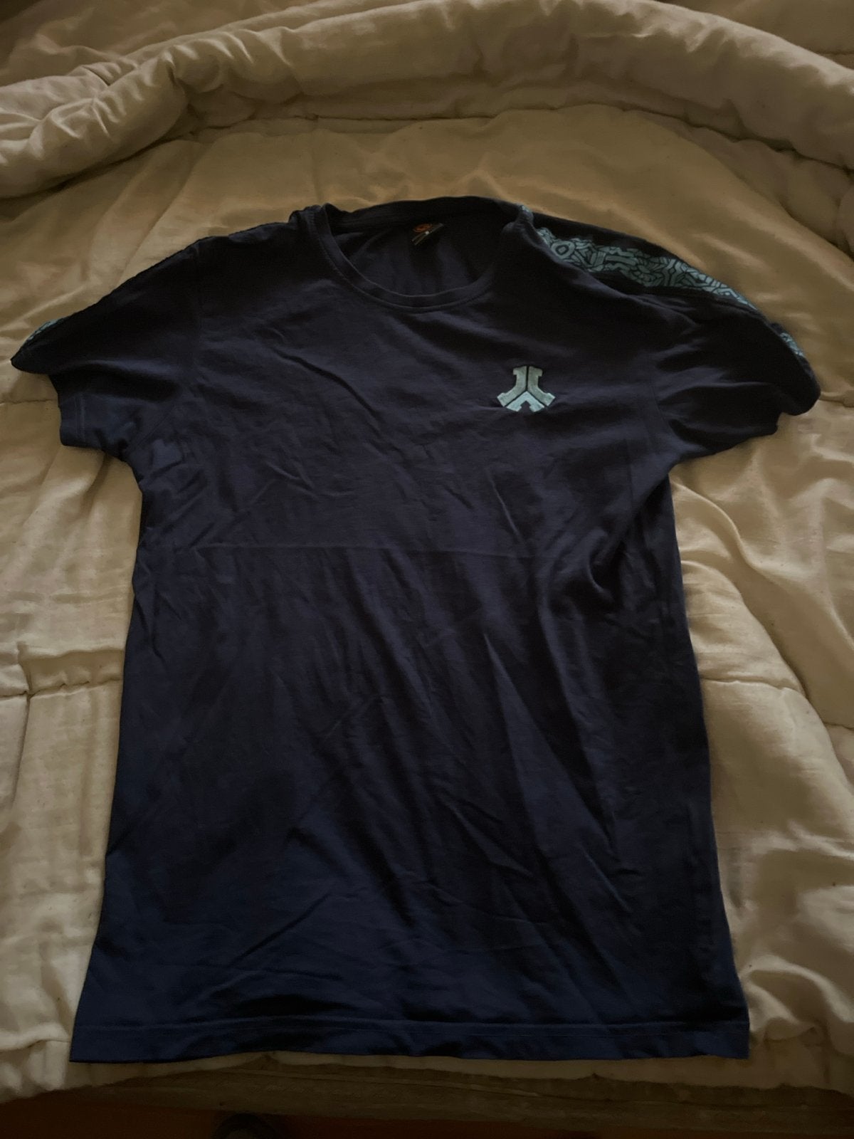 Defqon.1 T-shirt Maat S Donkerblauw, Ophalen of Verzenden, Gedragen, Maat 46 (S) of kleiner, Blauw