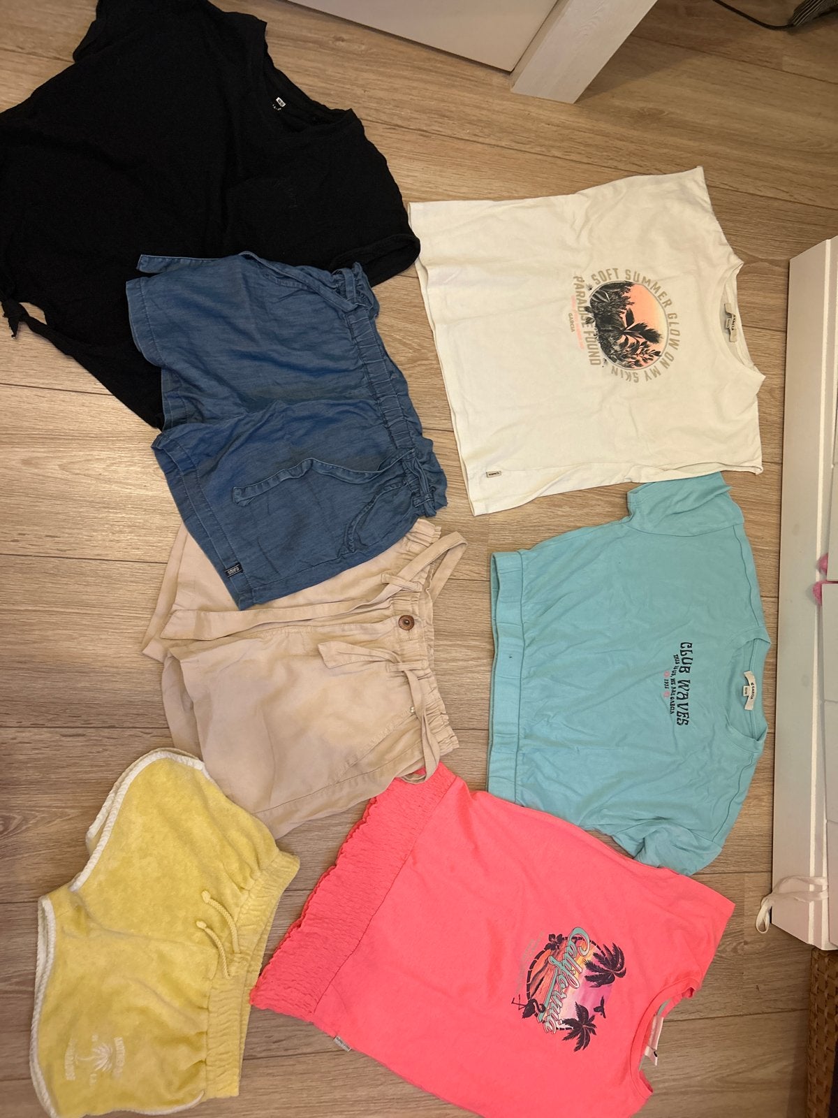Zomerkleding pakket: shirts en shorts, maat 152, Ophalen, Zo goed als nieuw, Maat 152