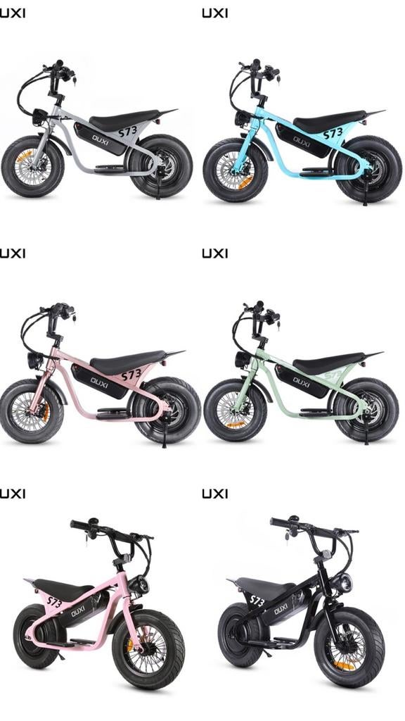 OUXi Fatbike S73 Nieuw Zwart Roze Grijs Groen, Fietsen en Brommers, Steps, Ophalen of Verzenden, Nieuw, Elektrische step (E-scooter)