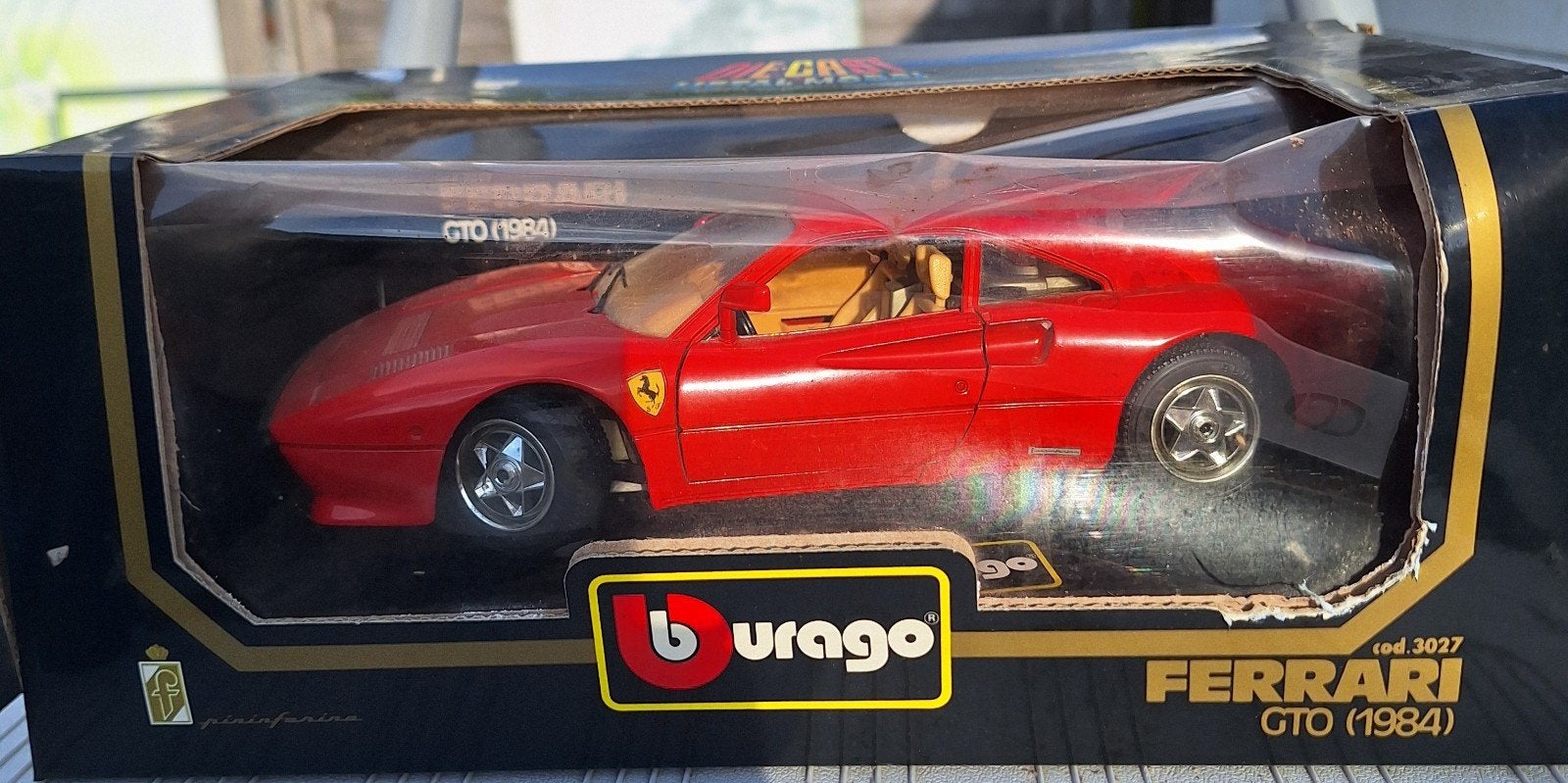 burago ferrari gto 1984, Ophalen of Verzenden, Zo goed als nieuw, Auto, Bburago