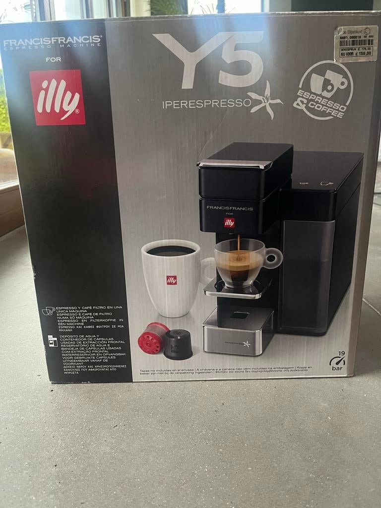 Illy FrancisFrancis Y5 Iperespresso & Coffee machine - Nieuw, Ophalen of Verzenden, Nieuw, Espresso apparaat, Koffiepads en cups