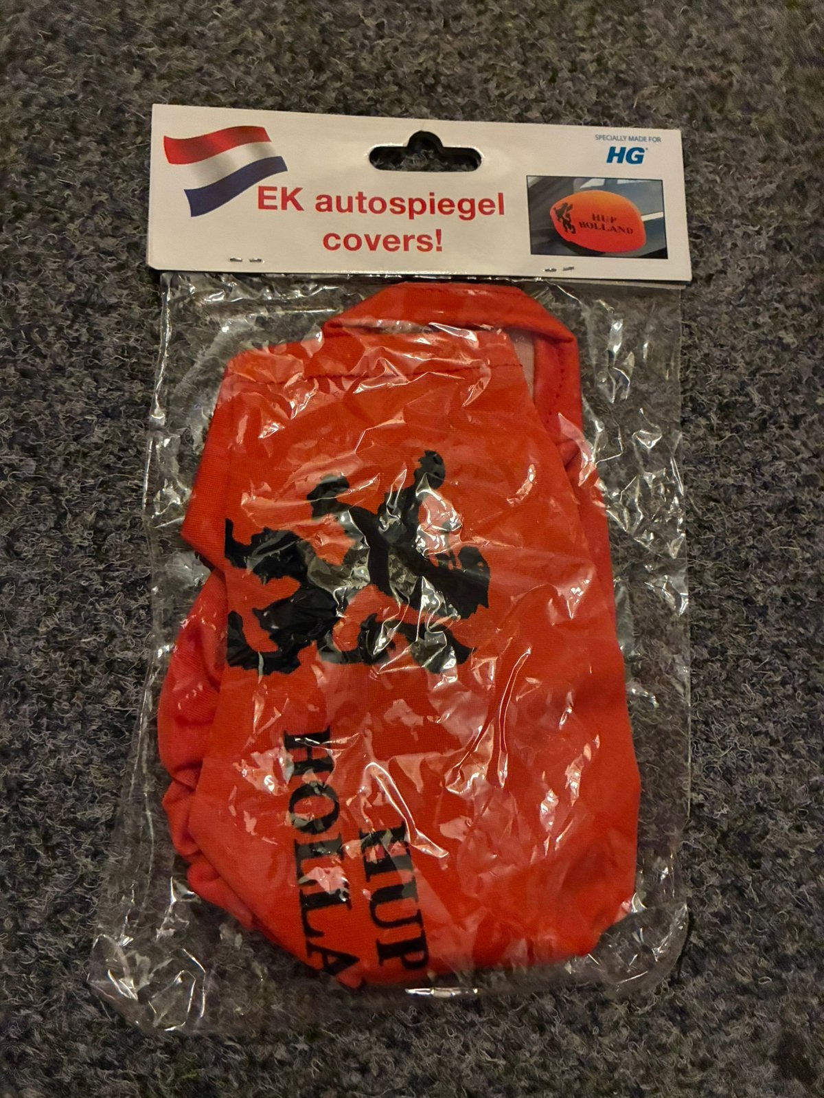 Oranje hoesjes voor buitenspiegel met leeuwtje, Ophalen of Verzenden, Nieuw, Auto's