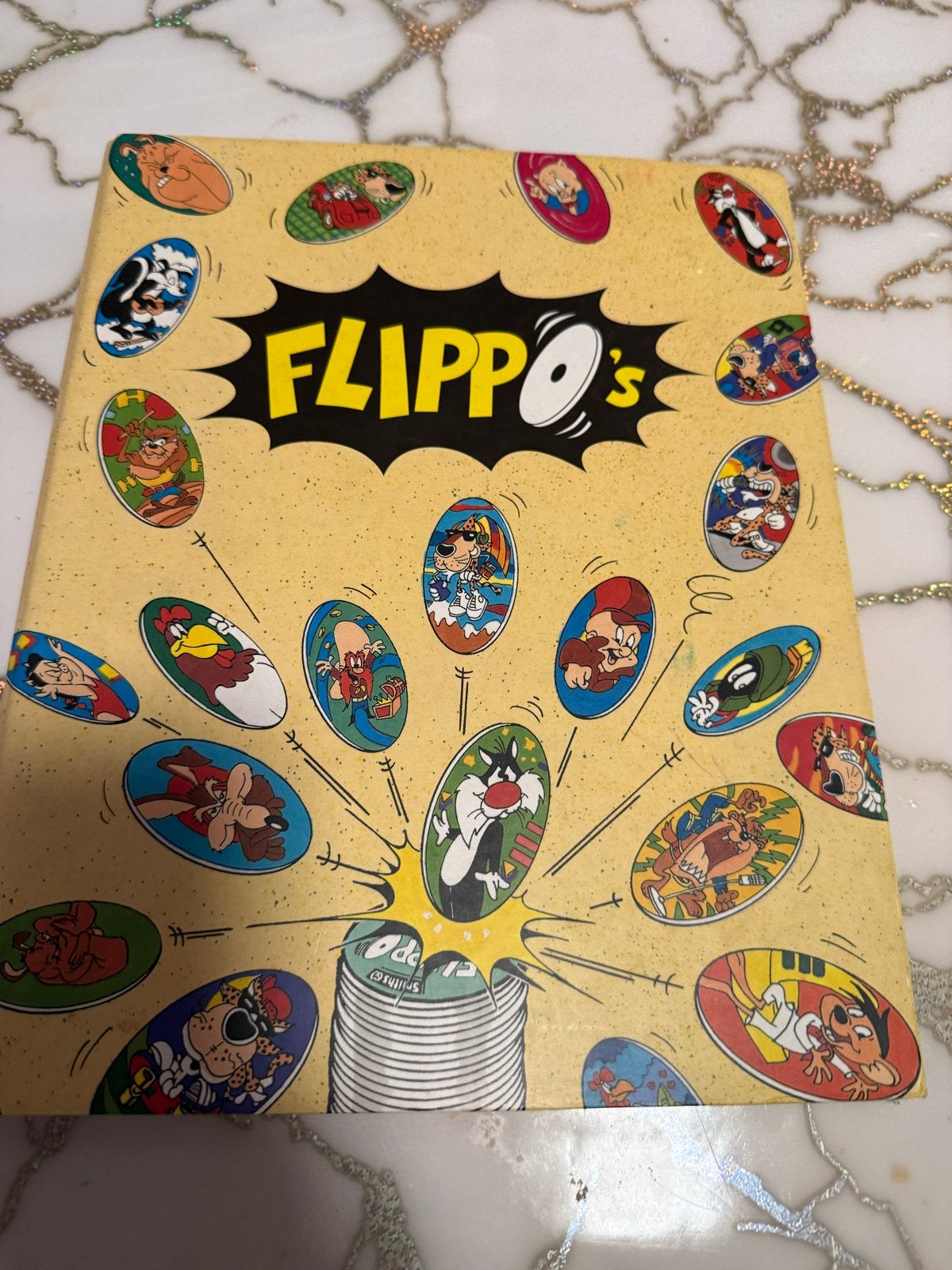 Flippo's verzamelmap met Looney Tunes en Chester Cheetah, Ophalen of Verzenden, Looney Tunes, Verzameling, Met verzamelmap(pen)