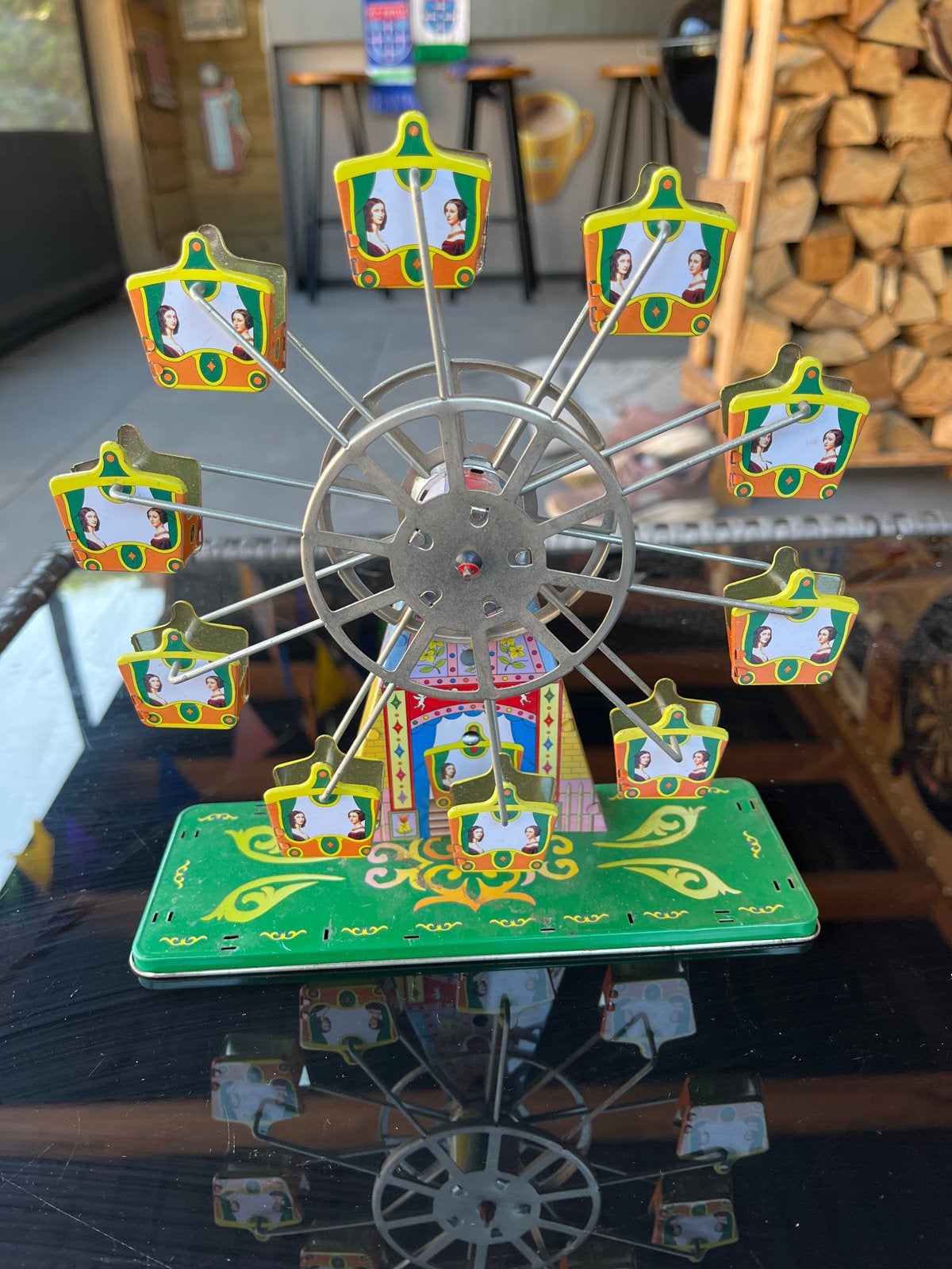 Vintage blikken Kermis Reuzenrad Speelgoed, Ophalen of Verzenden