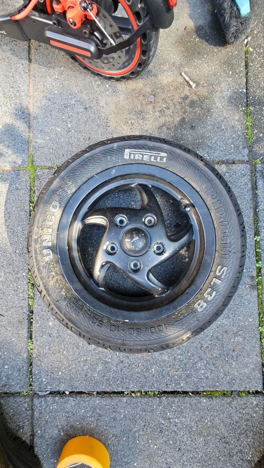 zip sp 98 velgen set, Fietsen en Brommers, Ophalen, Gebruikt, Overige typen, Piaggio