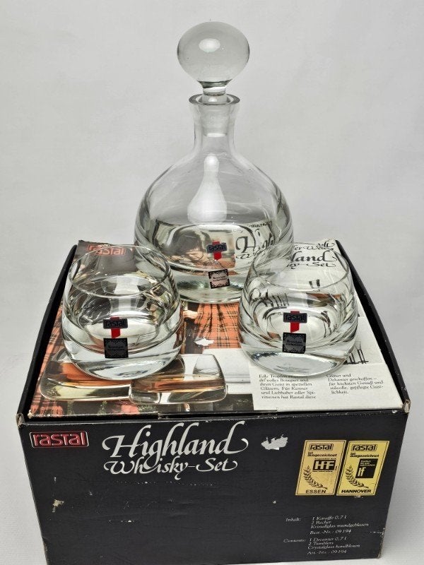 # Rastal Highland Whisky-set. Karaf en 2 glazen, Ophalen of Verzenden, Gebruikt, Overige typen
