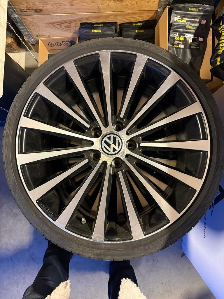 BORBET BLX 19 inch velgen met zomerbanden, Gebruikt, Banden en Velgen, 235 mm, Personenwagen