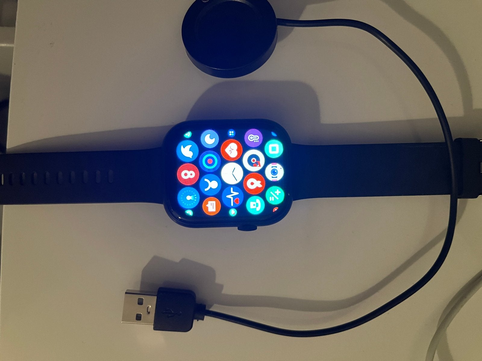 Leuke Smartwatch - Amper gebruikt!, Hartslag, Zwart, Ophalen of Verzenden, Zo goed als nieuw