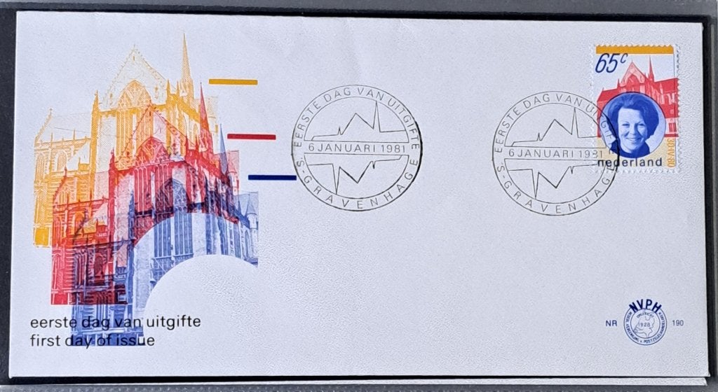 Envelop – 190.1981.Inhuldiging Beatrix, Ophalen of Verzenden, Onbeschreven, Nederland
