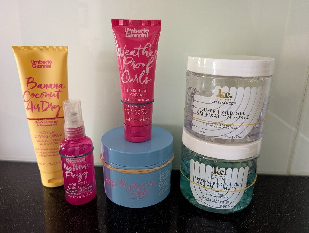 CG Producten Keracare / Umberto Giannini, Ophalen of Verzenden, Gebruikt, Gel, Wax, Haarlak of Mousse