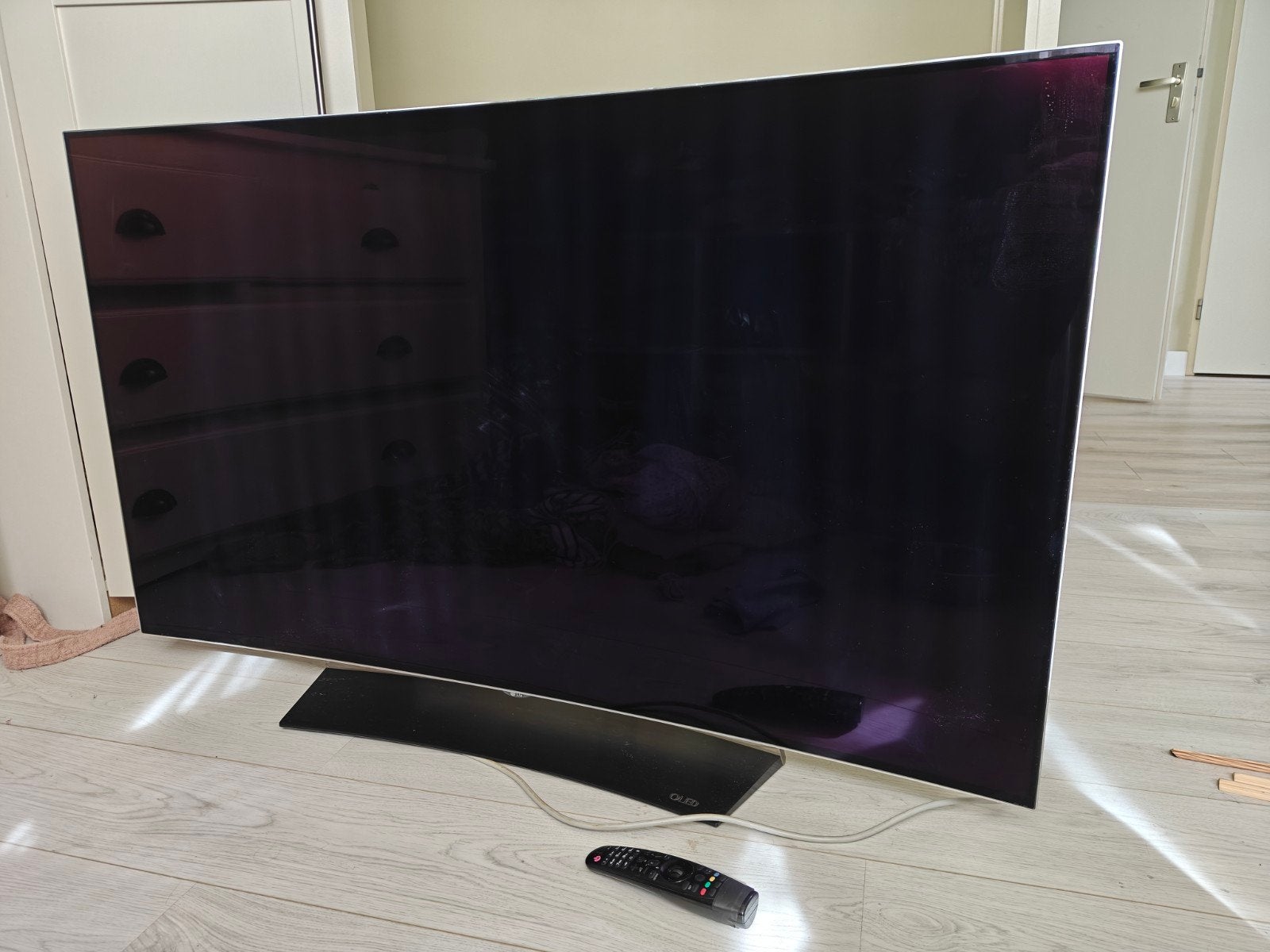 LG OLED55C6V Curved OLED TV met 3D-optie, Ophalen, Gebruikt, OLED, 100 Hz
